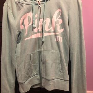 VS PINK ZIP UP SWEATSHIRT